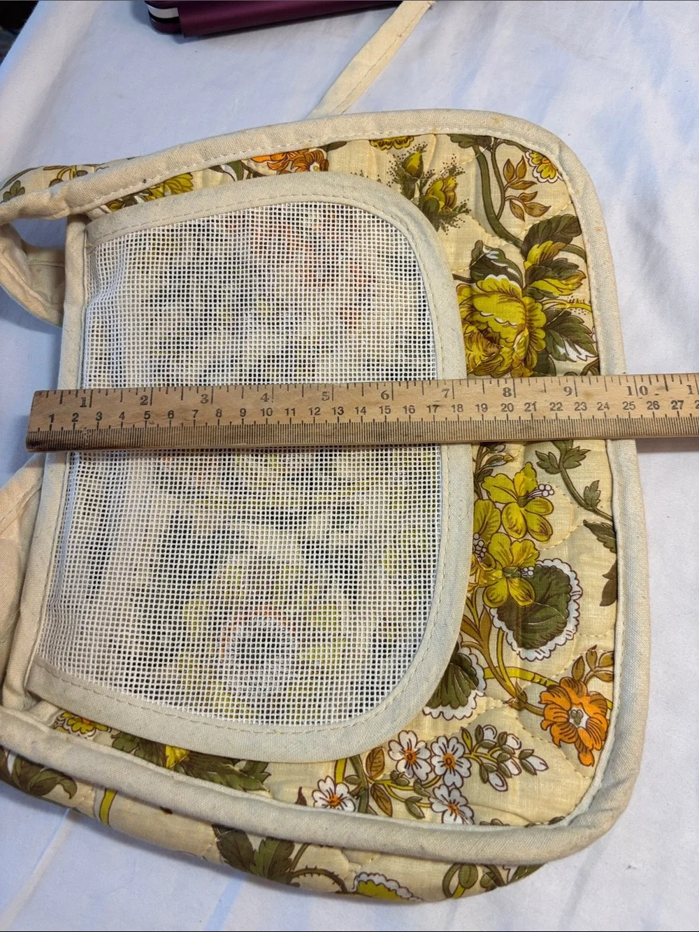 Vintage 1970’s Paul B. Stone Floral Quilted Shoulder Bag, fabulous pattern, BOHO